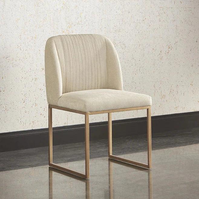 Nevin Fabric Armless Dining Chair 2PC - LOOMLAN - SUNPAN - Dining Chairs
