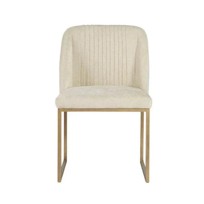 Nevin Fabric Armless Dining Chair 2PC - LOOMLAN - SUNPAN - Dining Chairs