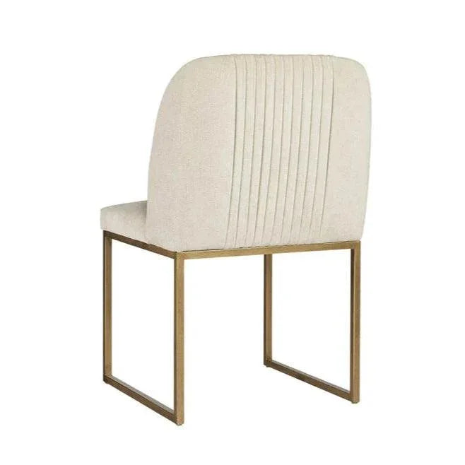 Nevin Fabric Armless Dining Chair 2PC - LOOMLAN - SUNPAN - Dining Chairs