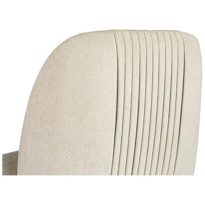 Nevin Fabric Armless Dining Chair 2PC - LOOMLAN - SUNPAN - Dining Chairs