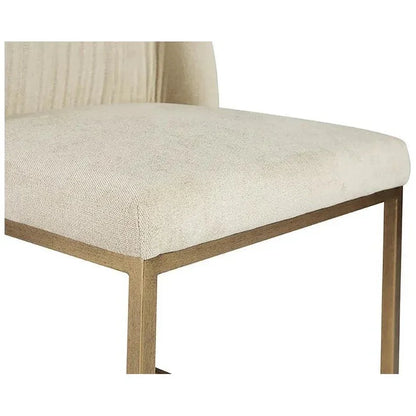 Nevin Fabric Armless Dining Chair 2PC - LOOMLAN - SUNPAN - Dining Chairs