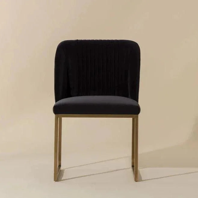 Nevin Fabric Armless Dining Chair 2PC - LOOMLAN - SUNPAN - Dining Chairs