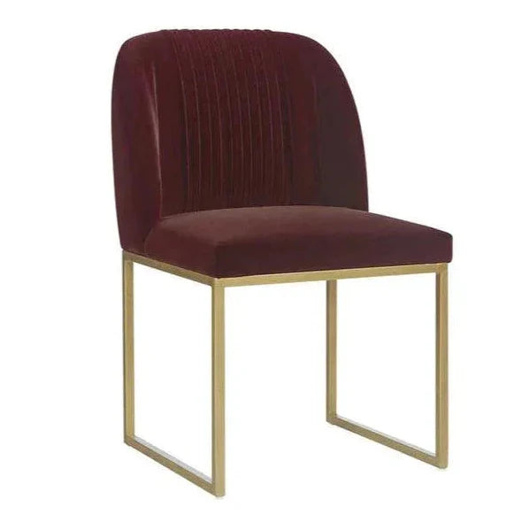 Nevin Fabric Armless Dining Chair 2PC - LOOMLAN - SUNPAN - Dining Chairs