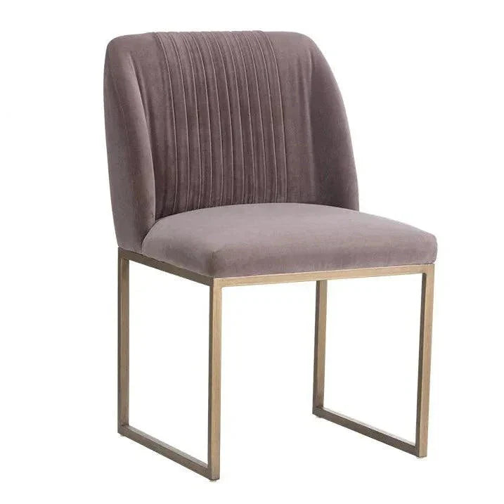 Nevin Fabric Armless Dining Chair 2PC - LOOMLAN - SUNPAN - Dining Chairs