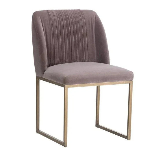 Nevin Fabric Armless Dining Chair 2PC - LOOMLAN - SUNPAN - Dining Chairs