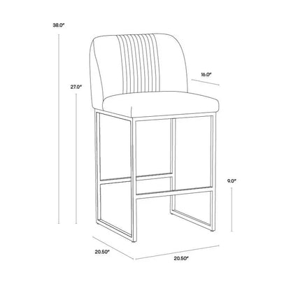 Nevin Modern Counter Stool - LOOMLAN - SUNPAN - Counter Stools