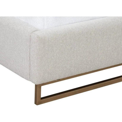 Nevin Velvet Modern Platform Bed - LOOMLAN - SUNPAN - Beds
