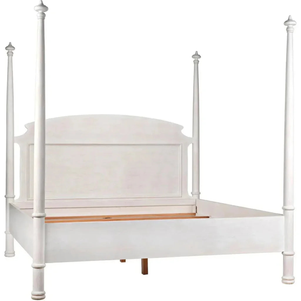 New Douglas Wood White Washed Bed Frame - LOOMLAN - Noir - Beds