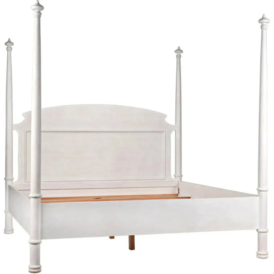 New Douglas Wood White Washed Bed Frame - LOOMLAN - Noir - Beds
