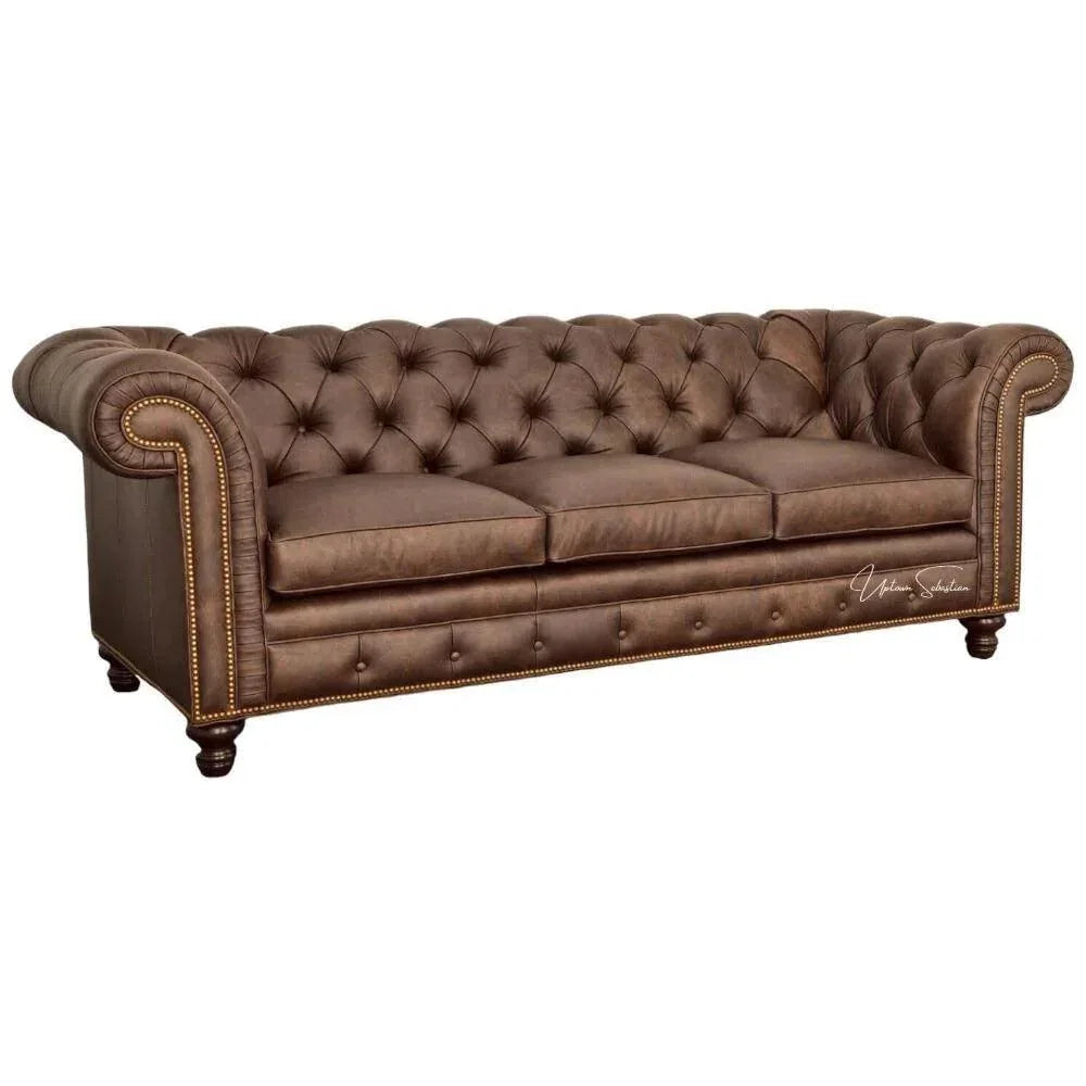 New Freedom Custom Leather Couch - LOOMLAN - Uptown Sebastian - Sofas & Loveseats