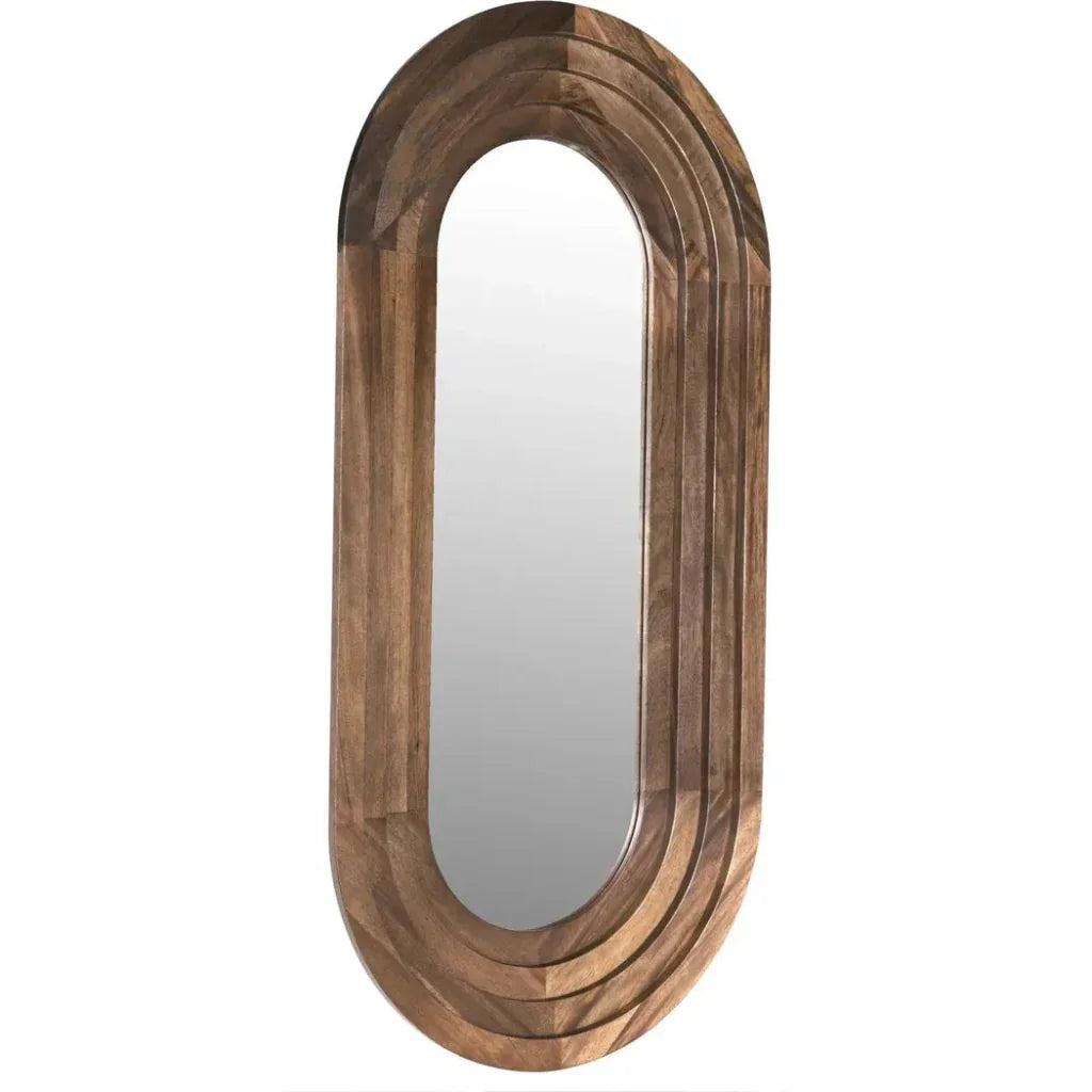 New Fuss Wood Vertical Mirror - LOOMLAN - Noir - Wall Mirrors