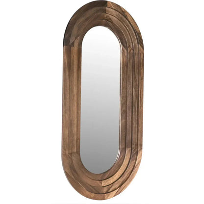 New Fuss Wood Vertical Mirror - LOOMLAN - Noir - Wall Mirrors