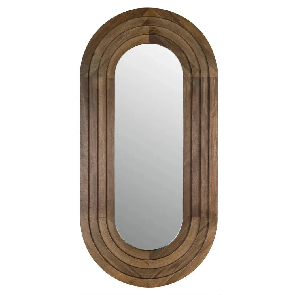 New Fuss Wood Vertical Mirror - LOOMLAN - Noir - Wall Mirrors