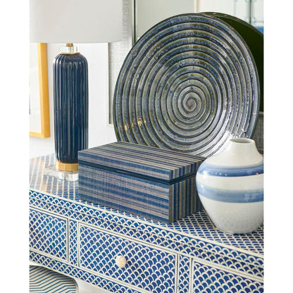 New London Rectangular Shaped Blue Console Table - LOOMLAN - Chelsea House - Console Tables