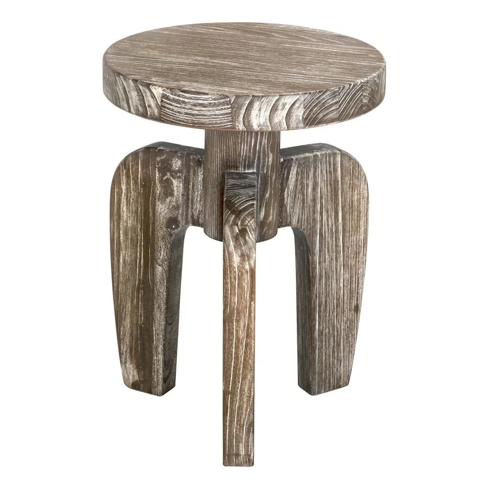 New Shizue Wooden Round Side Table - LOOMLAN - Noir - Side Tables