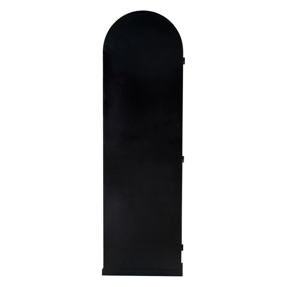 New Tyrol Matte Black Finished Steel Hutch - LOOMLAN - Noir - Etageres