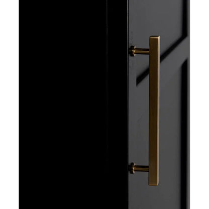New Tyrol Matte Black Finished Steel Hutch - LOOMLAN - Noir - Etageres