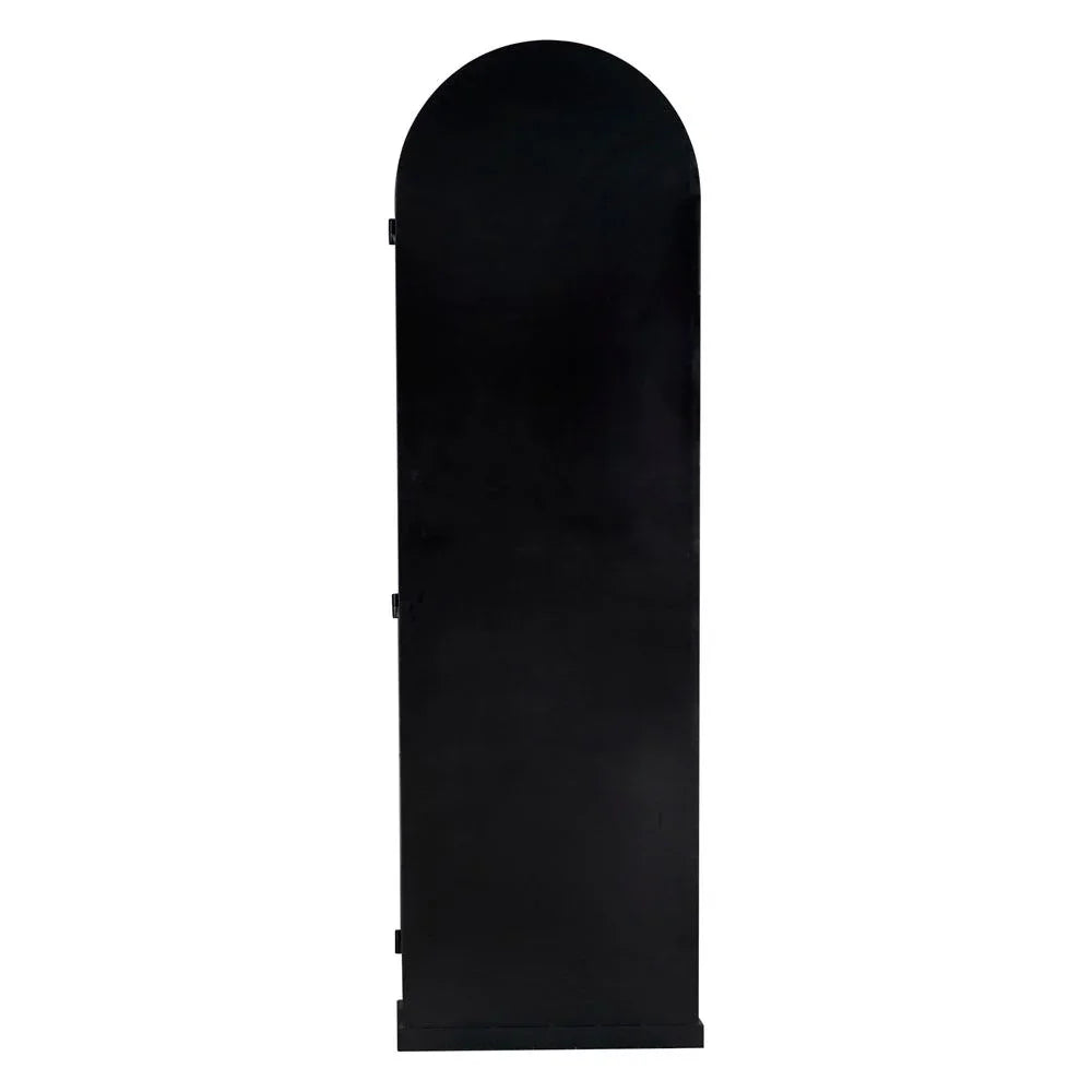 New Tyrol Matte Black Finished Steel Hutch - LOOMLAN - Noir - Etageres