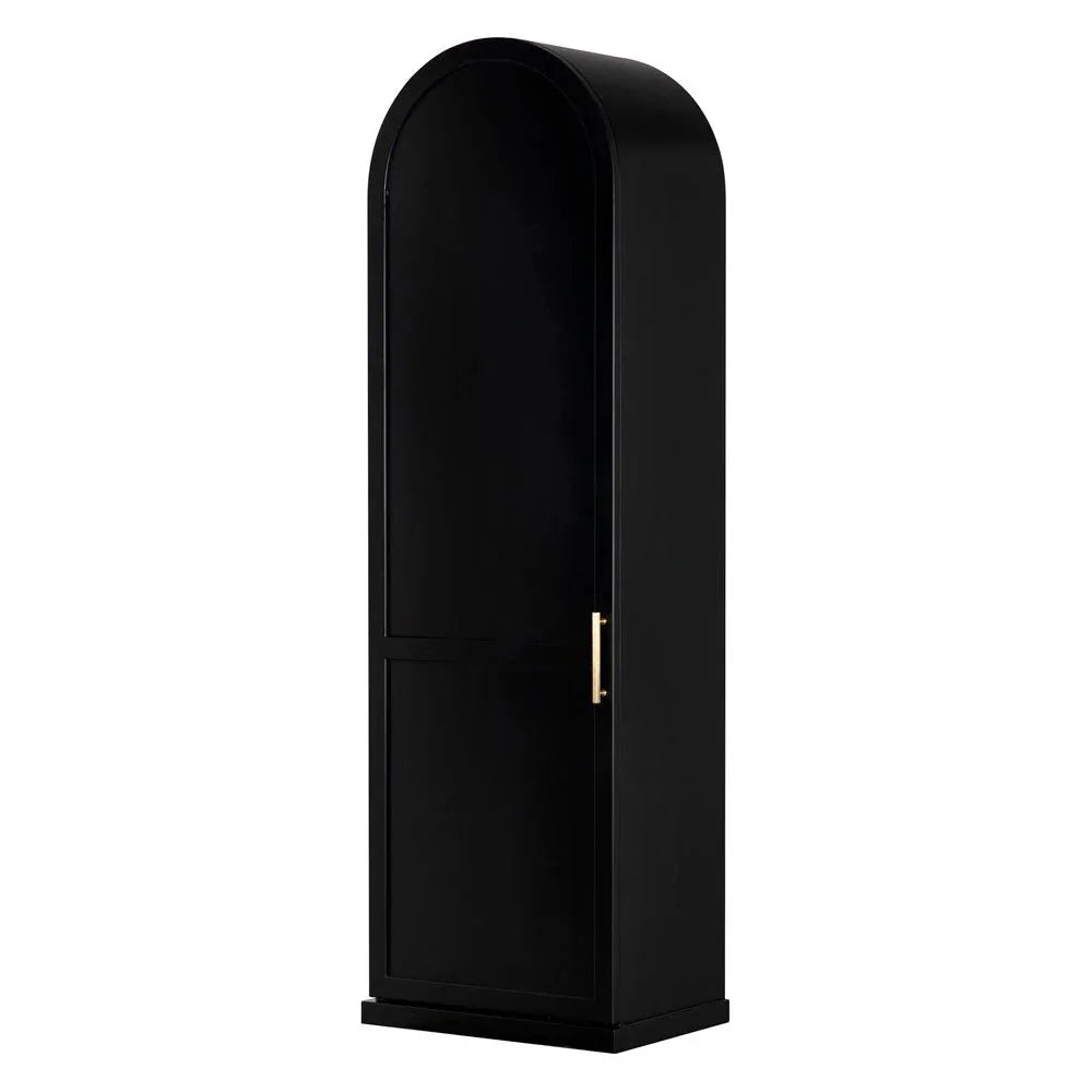 New Tyrol Matte Black Finished Steel Hutch - LOOMLAN - Noir - Etageres