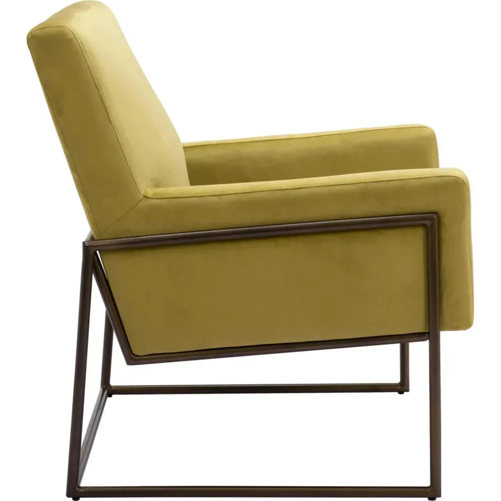 New York Accent Chair Olive Green - LOOMLAN - Zuo Modern - Accent Chairs