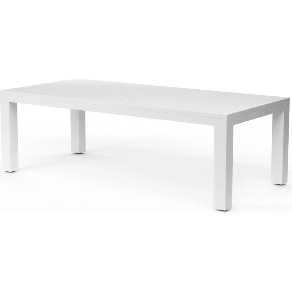 Newport Aluminum Outdoor Dining Table-Outdoor Dining Tables-Sunset West-LOOMLAN