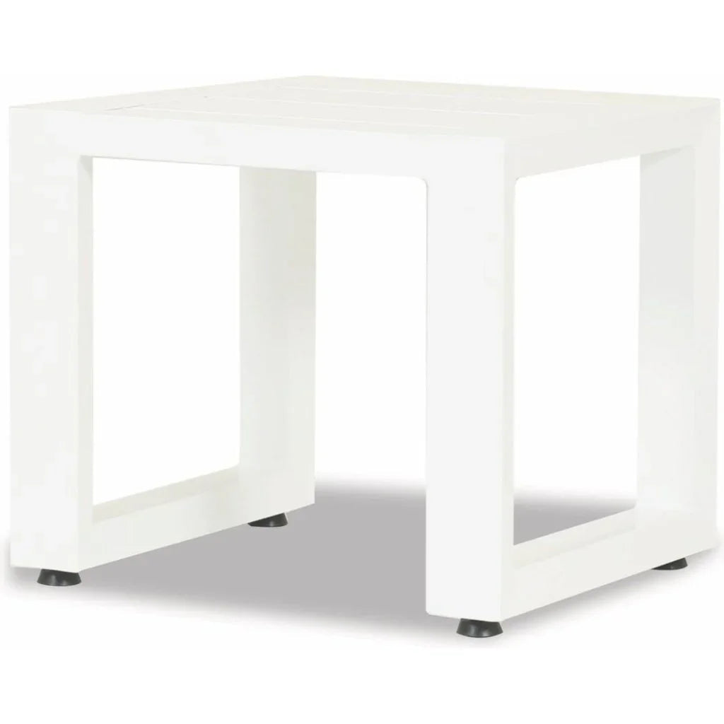 Newport Aluminum Outdoor End Table - LOOMLAN - Sunset West - Outdoor Side Tables