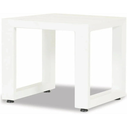 Newport Aluminum Outdoor End Table - LOOMLAN - Sunset West - Outdoor Side Tables