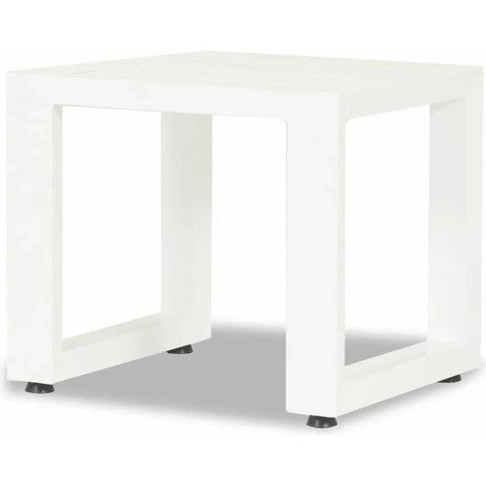 Newport Aluminum Outdoor End Table - LOOMLAN - Sunset West - Outdoor Side Tables