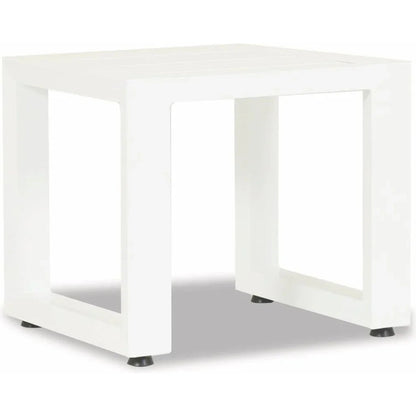 Newport Aluminum Outdoor End Table - LOOMLAN - Sunset West - Outdoor Side Tables