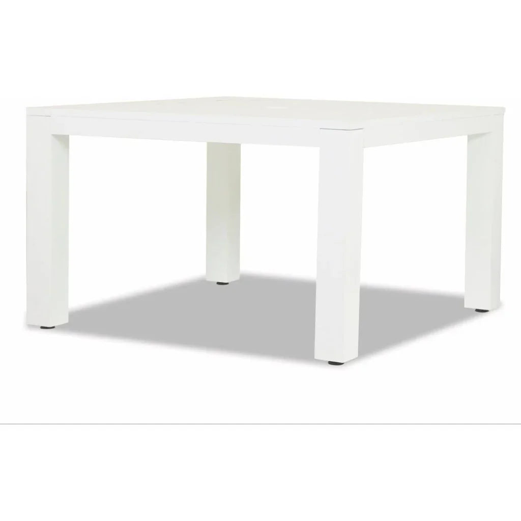 Newport Aluminum Square Outdoor Dining Table-Outdoor Dining Tables-Sunset West-LOOMLAN