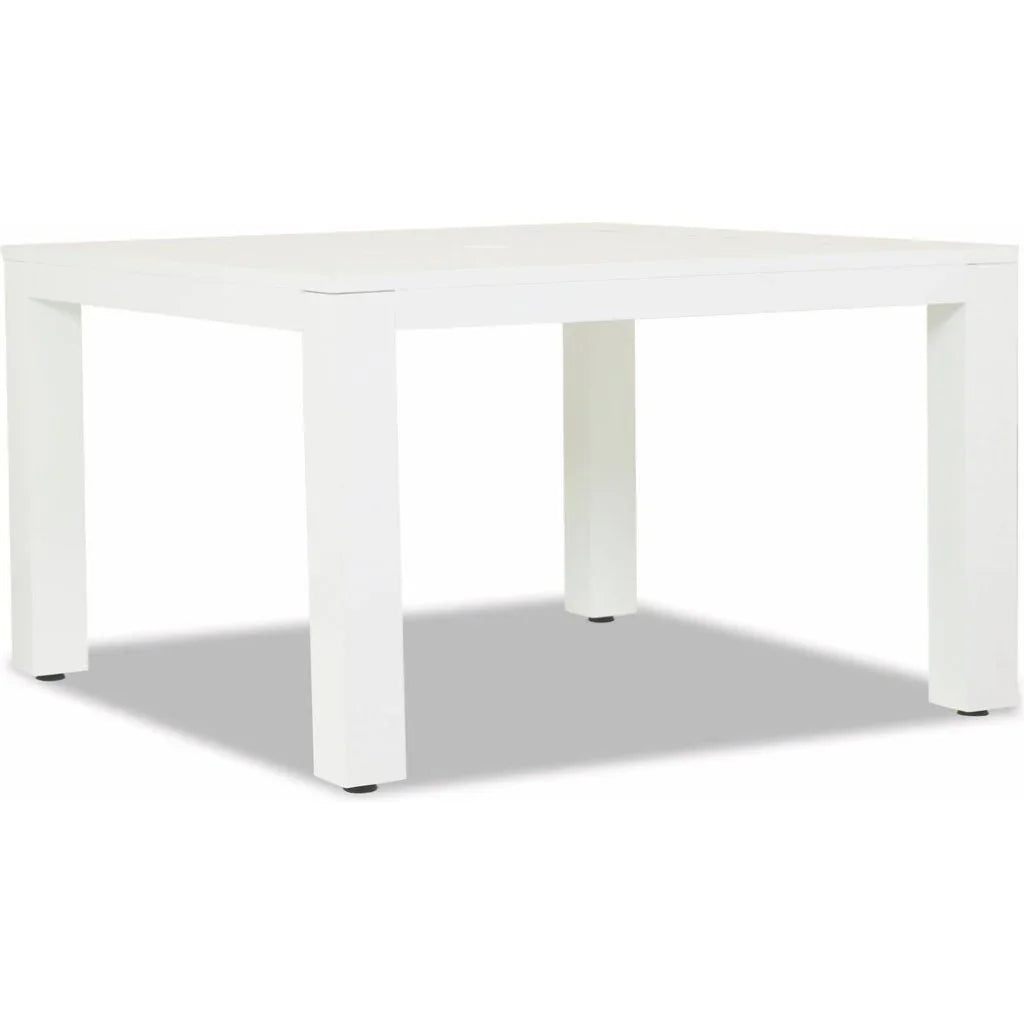 Newport Aluminum Square Outdoor Dining Table-Outdoor Dining Tables-Sunset West-LOOMLAN