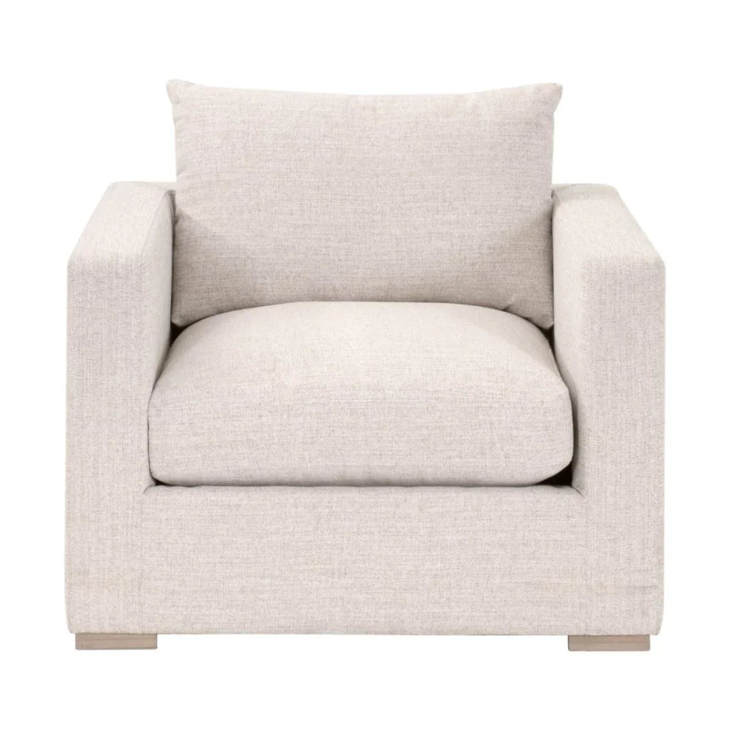 Newport Cream Outdoor Track Arm Sofa Chair-Outdoor Accent Chairs-Essentials For Living-LOOMLAN