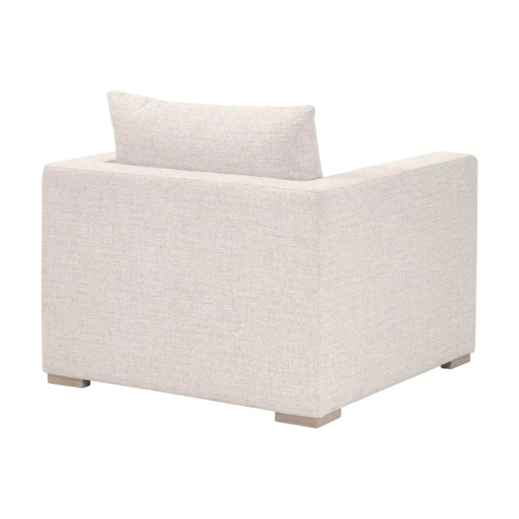Newport Cream Outdoor Track Arm Sofa Chair-Outdoor Accent Chairs-Essentials For Living-LOOMLAN