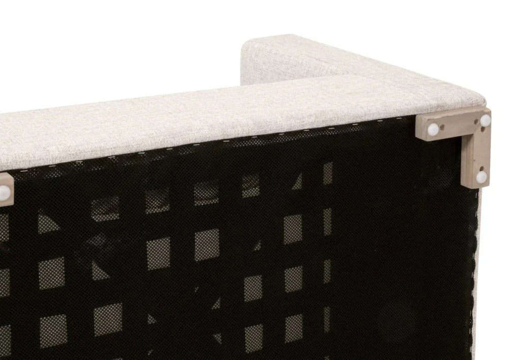 Newport Cream Outdoor Track Arm Sofa Chair-Outdoor Accent Chairs-Essentials For Living-LOOMLAN