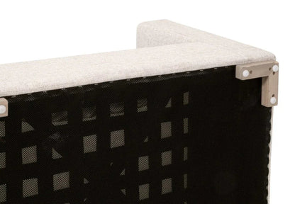 Newport Cream Outdoor Track Arm Sofa Chair-Outdoor Accent Chairs-Essentials For Living-LOOMLAN