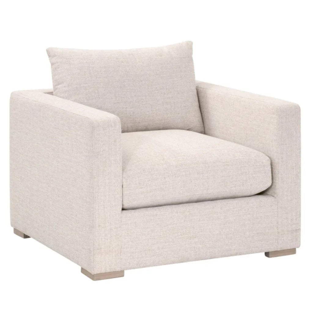 Newport Cream Outdoor Track Arm Sofa Chair-Outdoor Accent Chairs-Essentials For Living-LOOMLAN