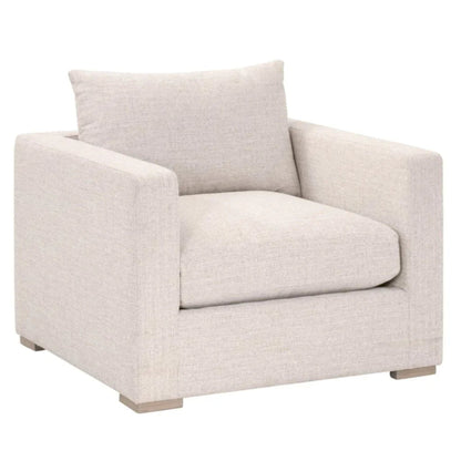 Newport Cream Outdoor Track Arm Sofa Chair-Outdoor Accent Chairs-Essentials For Living-LOOMLAN