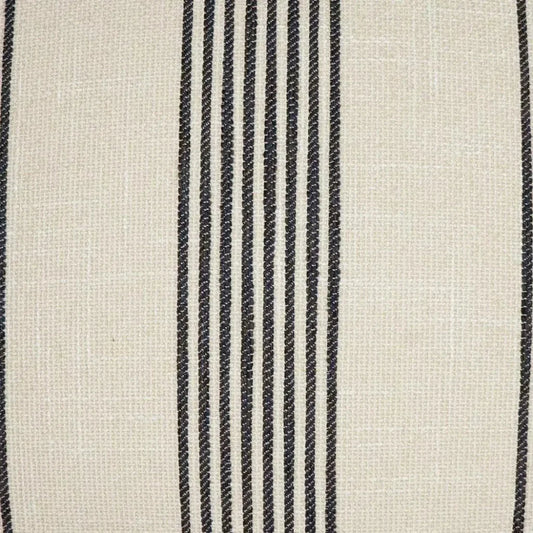 Newport Linen Stripes Nautical Tan Large Throw Pillow - LOOMLAN - D.V. Kap - Throw Pillows