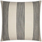 Newport Linen Stripes Nautical Tan Large Throw Pillow - LOOMLAN - D.V. Kap - Throw Pillows