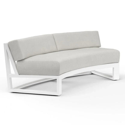 Newport Sunbrella Outdoor Curved Sofa - LOOMLAN - Sunset West - Outdoor Sofas & Loveseats
