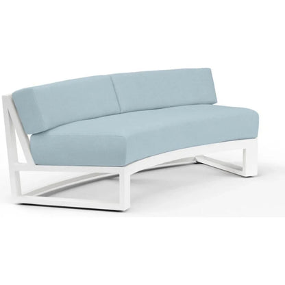 Newport Sunbrella Outdoor Curved Sofa - LOOMLAN - Sunset West - Outdoor Sofas & Loveseats