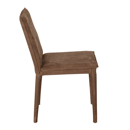 Newton Brown Leather Dining Chair