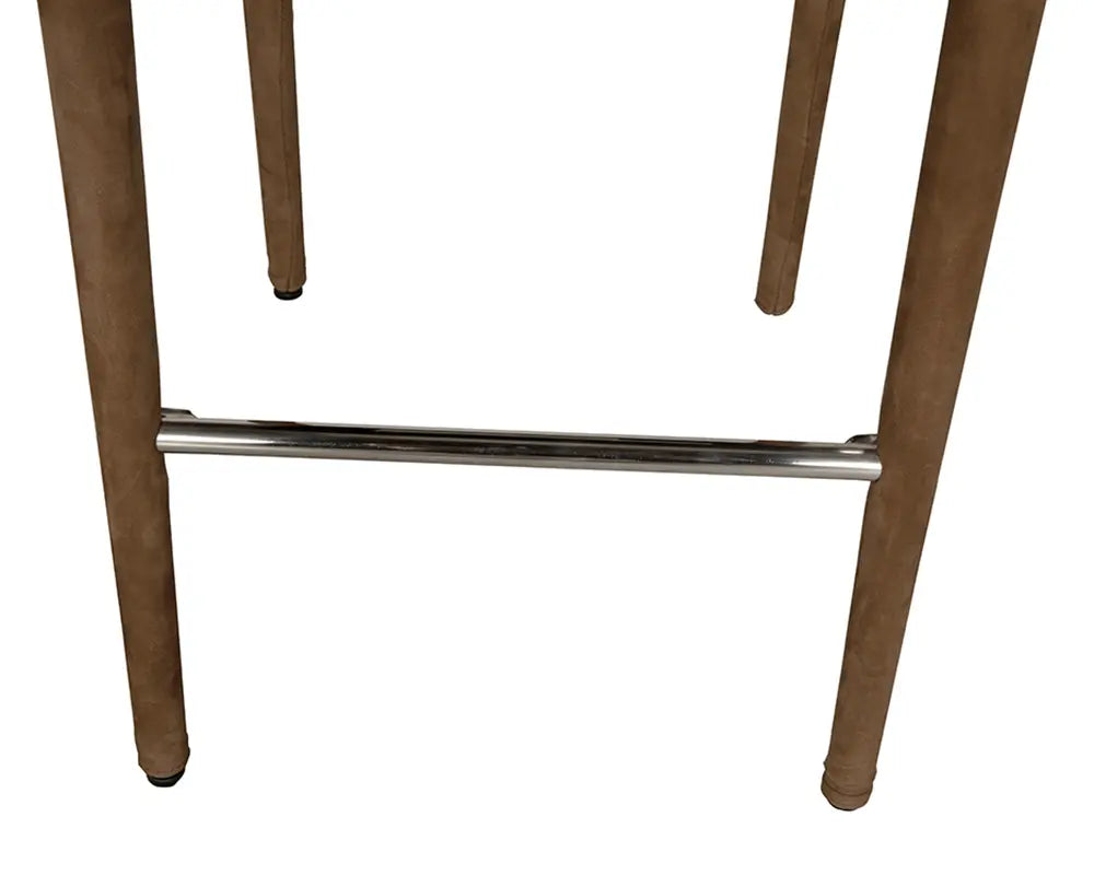 Newton Orris Brown Leather Counter Stool