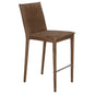 Newton Orris Brown Leather Counter Stool