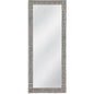 Newton Resin & MDF Black Vertical Floor Mirror-Floor Mirrors-Bassett Mirror-LOOMLAN