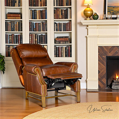 Nexus Leather Power Push Button Recliner