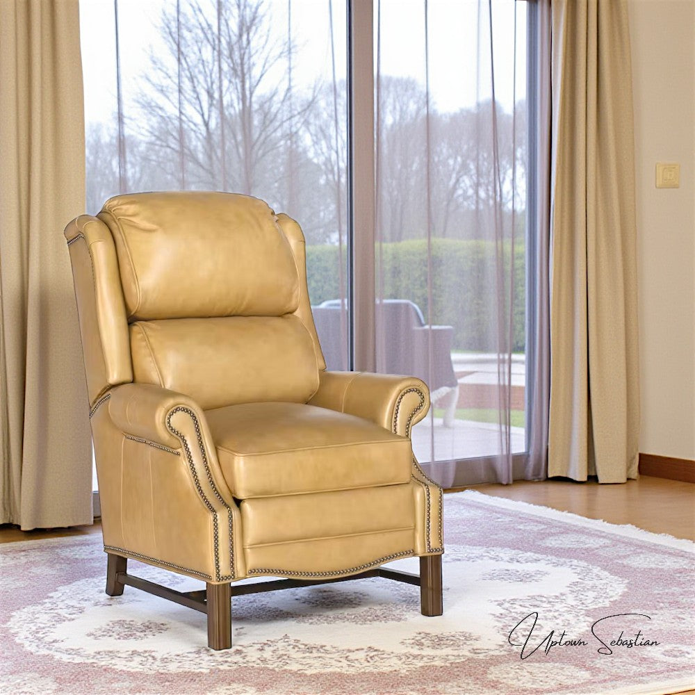 Nexus Leather Power Push Button Recliner