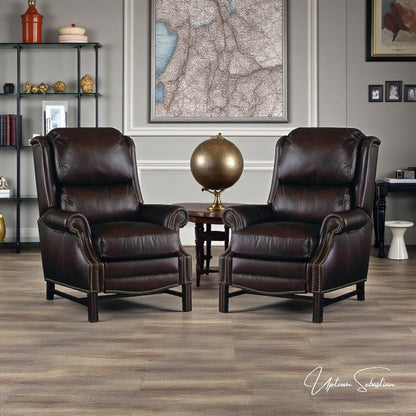 Nexus Leather Power Push Button Recliner