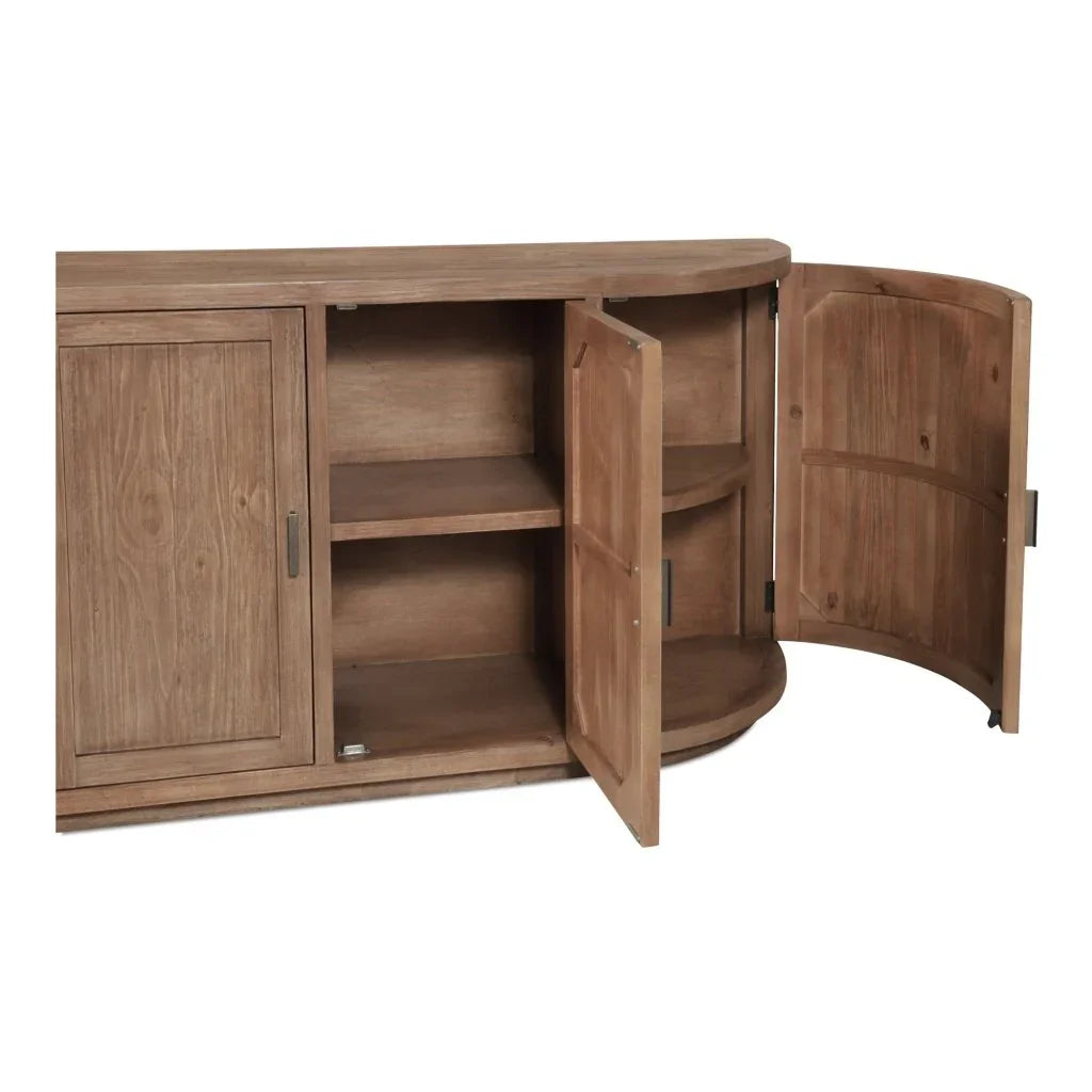 Nicola Natural Reclaimed Pine Sideboard - LOOMLAN - Moe's Home - Sideboards