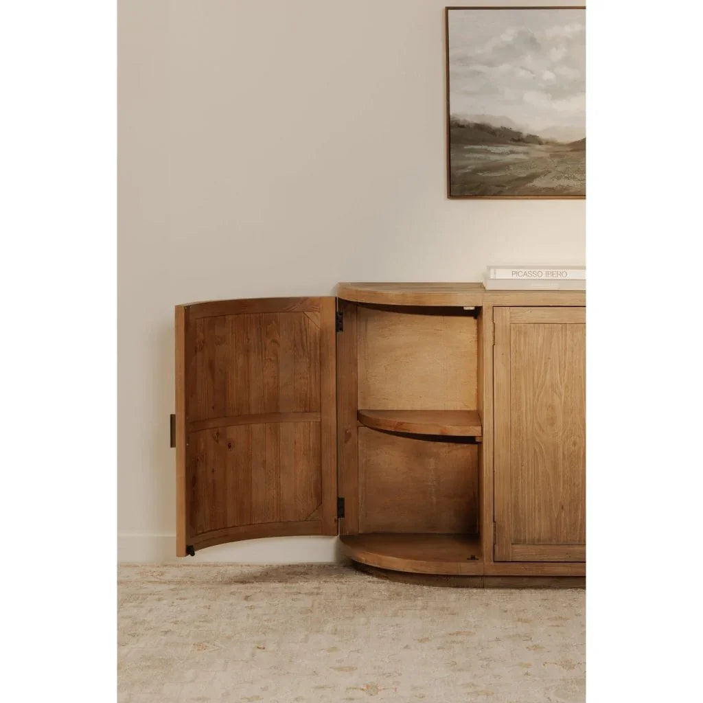 Nicola Natural Reclaimed Pine Sideboard - LOOMLAN - Moe's Home - Sideboards